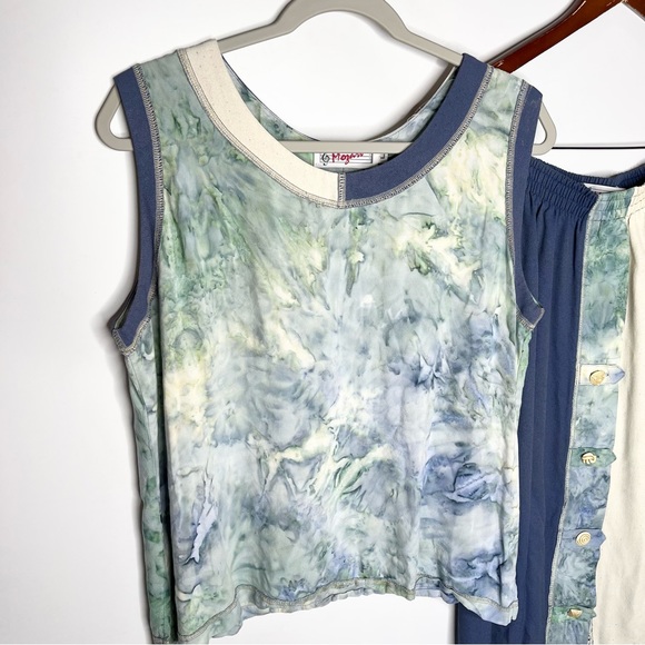 Vintage Mozart Mixed Media Art to Wear Tank Top & Maxi Skirt Set Size Large - Picture 2 of 15